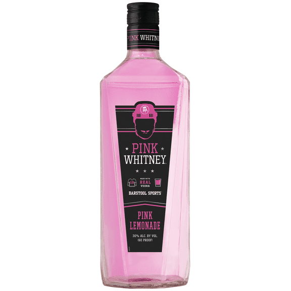 Pink Whitney Lemonade Flavored Vodka, 1.75 L Glass Bottle, 30% ABV
