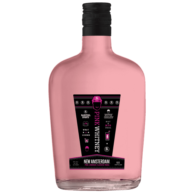 New Amsterdam Pink Whitney Lemonade Flavored Vodka, 375ml Glass Bottle