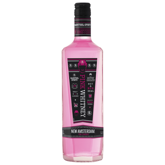 New Amsterdam Pink Whitney Lemonade Flavored Vodka, 750ml Glass Bottle ...