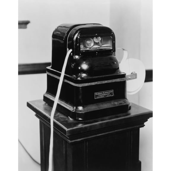 New And Faster Stock Tickers Were Available In The 1920'S History (24 x 36)