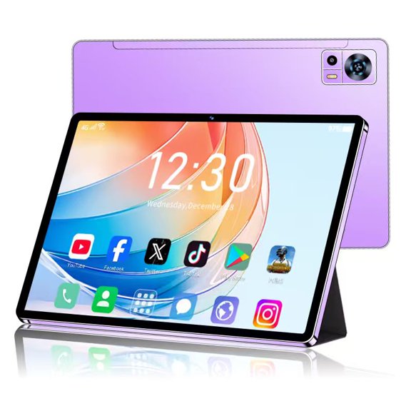 New Android 15 tablet 10.1 inch with case 24GB RAM+ 256GB body storage / 256GB TF card expansion 6000mAh battery supports 5GWiFi and 1300-megapixel camera can smoothly watch Netflix conten
