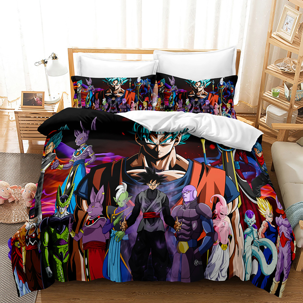 New Anime Dragon Ball Z Bedding Bed Set Twin Full Queen King Size Cool ...