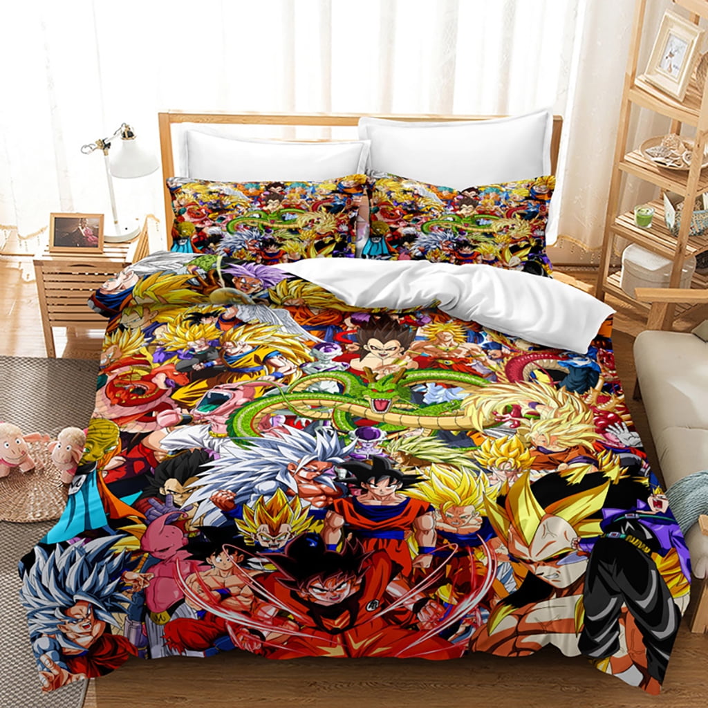 New Anime Dragon Ball Z Bedding Bed Set Twin Full Queen King Size Cool ...