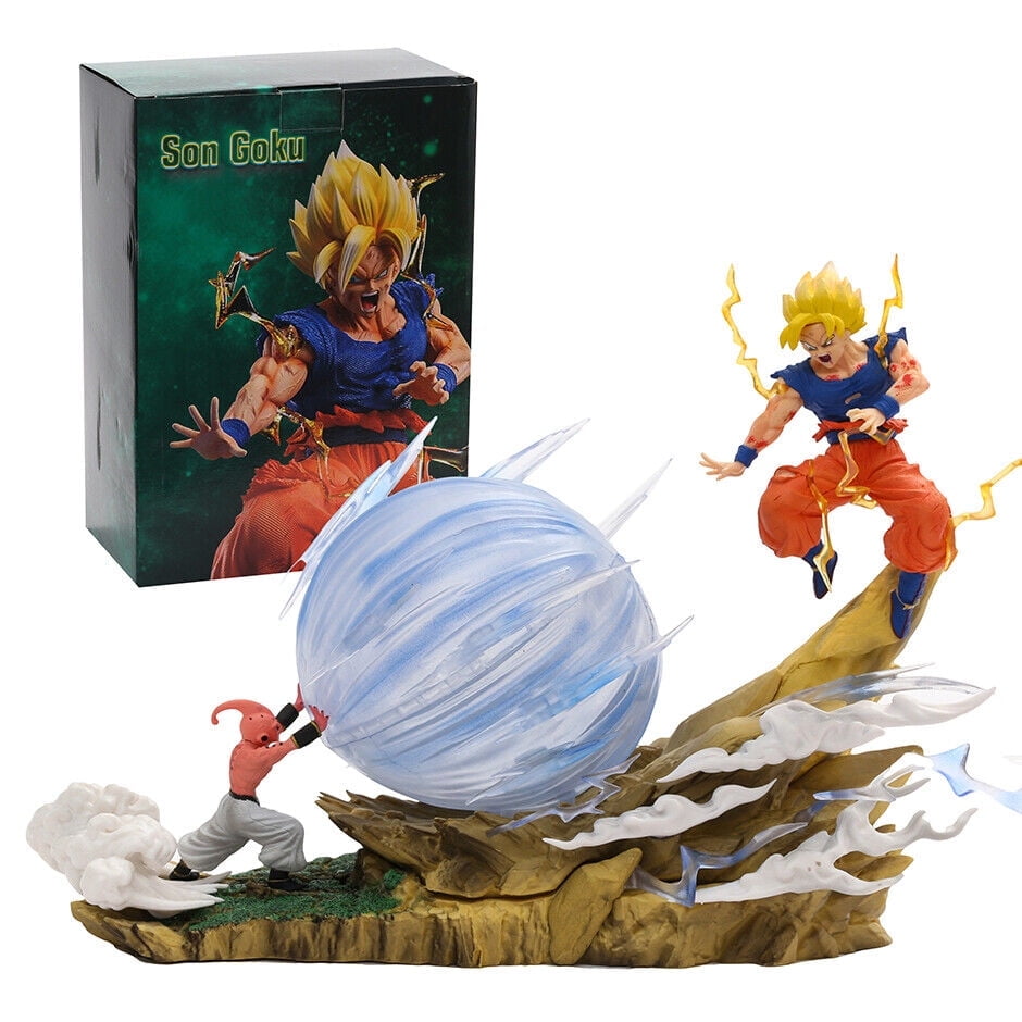 New Anime Dragon Ball Z Son Goku Vs Majin Buu Figure Gk