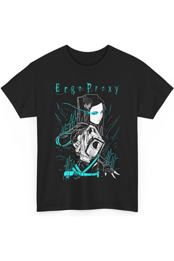 New Anime Ergo Proxy T Shirt Merch Casual Short Sleeved T Shirt Unisex Tee