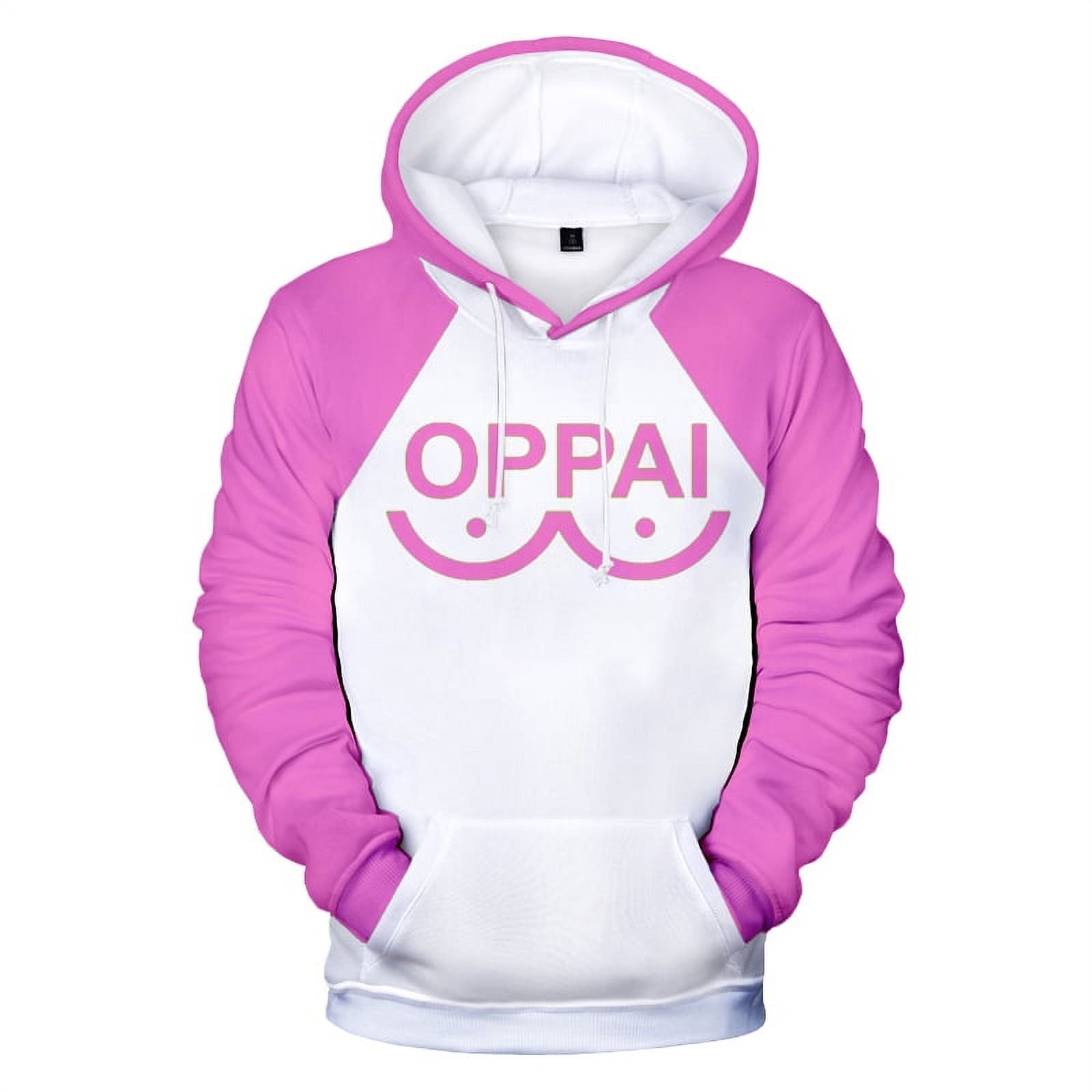 New Anime One Punch man Saitama Oppai Hoodie Hooded Sweatshirt Hoodies  Cosplay Costume New Fleece Harajuku Jacket and Coat Streetwear - Walmart.com