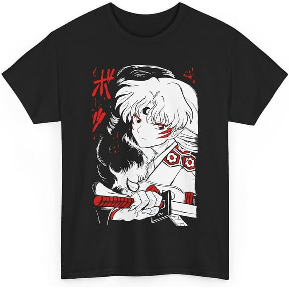 New Anime Sesshomaru T Shirt Merch Casual Short Sleeved T Shirt Unisex Tee