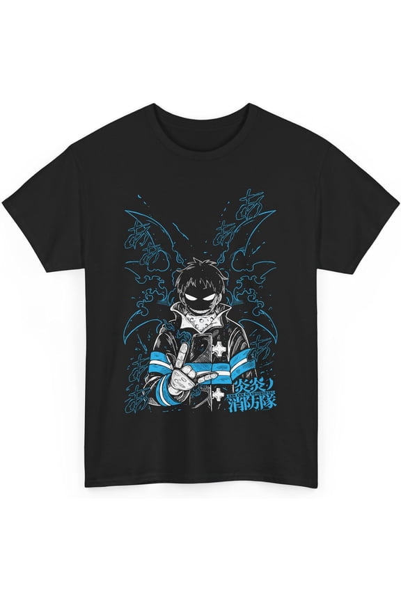 New Anime T-Shirt Fire Force Merch Casual Short Sleeved T Shirt Unisex Tee