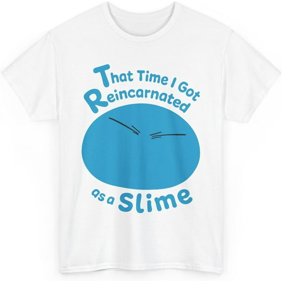 New Anime T-Shirt Merch That Time I Got Reincarnated as a Slime Casual Short Sleeved T Shirt Unisex Tee M-82