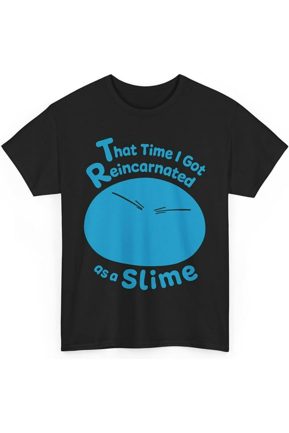 New Anime T-Shirt Merch That Time I Got Reincarnated as a Slime Casual Short Sleeved T Shirt Unisex Tee M-82