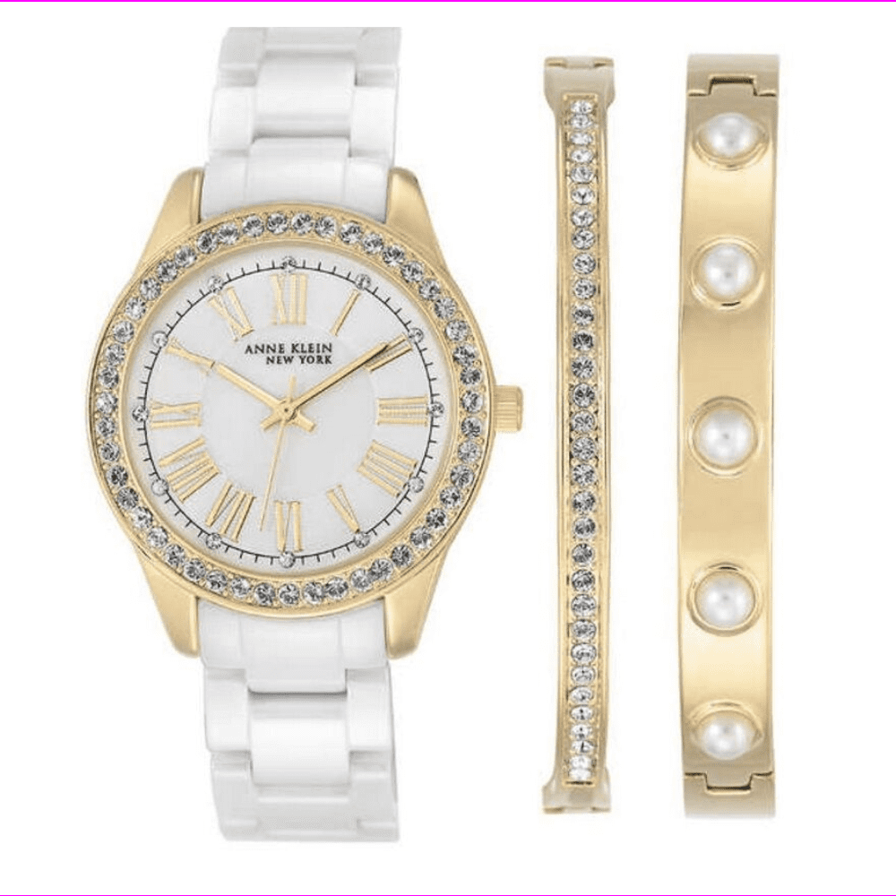 Amazon.com: Anne Klein Women's AK/1869SVST Premium Crystal