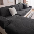 thumbnail image 1 of New Anti-cat Scratch All-season Universal Sofa Cover Home Decoration Dev Velvet Waterproof Sofa Cover Combination Cover (Dark gray 10,armrest gloves), 1 of 7