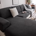thumbnail image 1 of New Anti-cat Scratch All-season Universal Sofa Cover Home Decoration Dev Velvet Waterproof Sofa Cover Combination Cover (Dark gray 6,pillow case), 1 of 7