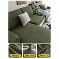 thumbnail image 1 of New Anti-cat Scratch All-season Universal Sofa Cover Home Decoration Dev Velvet Waterproof Sofa Cover Combination Cover (Green 1,Plus-sized M double), 1 of 7