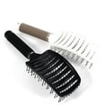 thumbnail image 1 of New Anti-static Curved Vent Brush,Flex Vented Detangling Styling Hair Brush for Long Thick Curly Hair, Massage Brush for Women , Curved Vent Hairbrush, Row Massage Comb Brush, 1 of 3