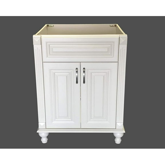 New Antique White Single-sink Bathroom Vanity Base Cabinet 24" W x 21"D x 32" H