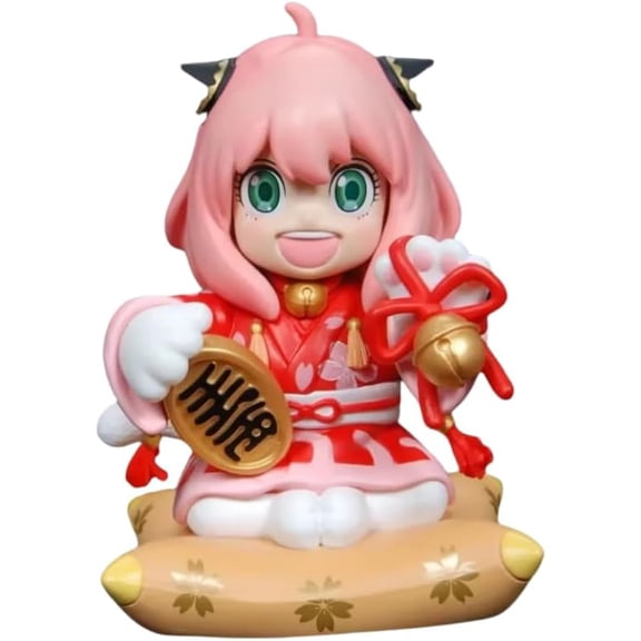 New Anya Figure Cat Anya Forger Action Figures 16cm/6.3inch PVC Handmade Anime Cartoon Manga Game Character Model Statue Collectible Craft Gift