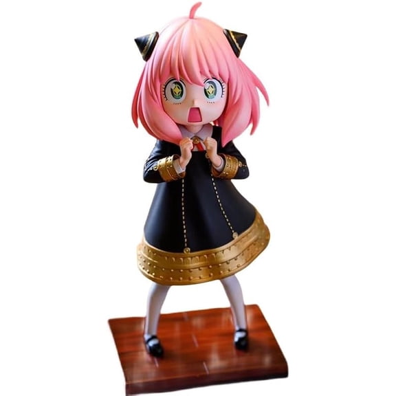New Anya Figure, Standing Starry Eyes Anya Forger Anime Figures 17cm/6.7nch PVC Characters Collectible Handicrafts Decorations for Anime Fans Gifts