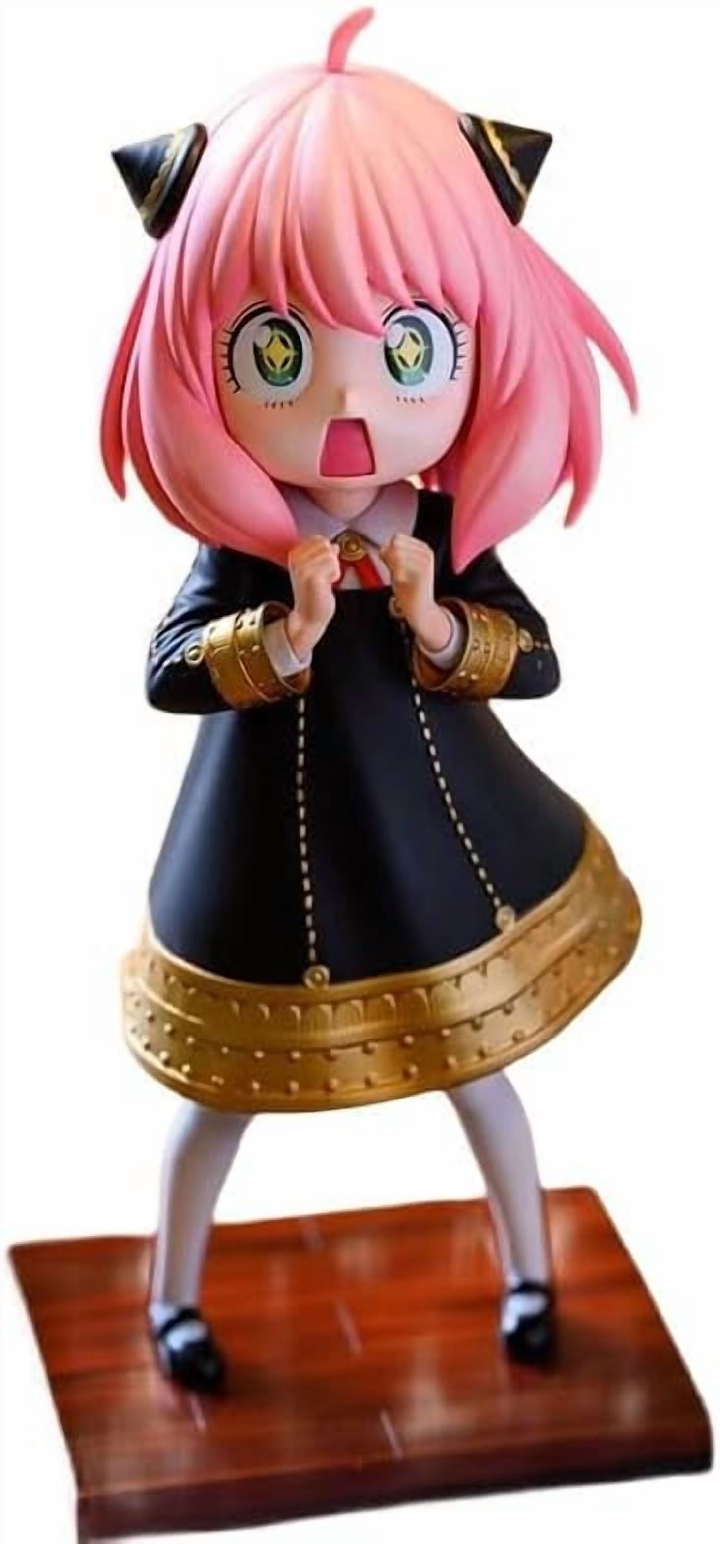 New Anya Figure, Standing Starry Eyes Anya Forger Anime Figures 17cm/6.7nch PVC Characters Collectible Handicrafts Decorations for Anime Fans Gifts