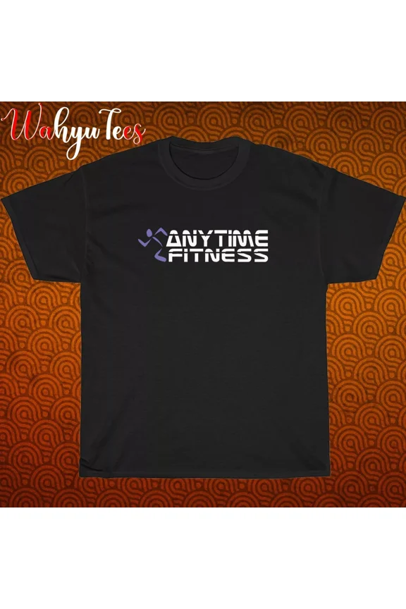 New Anytime Fitness Logo Black/Grey/Navy/White Size S-5XL Unisex T-Shirt