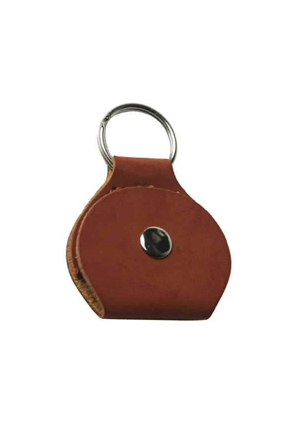 New! Aonity Brown Leather Pouch Keychain, Custom Photo Pocket Hug Leather Keychain for Men Lover