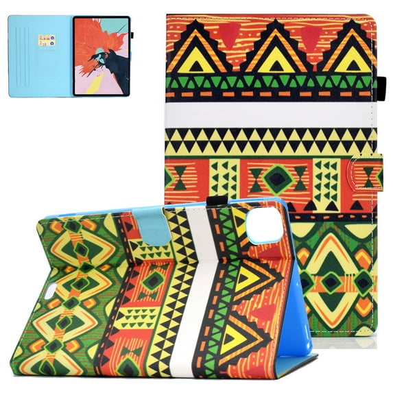 New Apple iPad Pro 11 Case 2020, Allytech PU Leather Slim Shell Multi Angle Viewing Stand Smart Cover Auto Sleep Wake Shockproof Protection Case for Apple iPad Pro 11 2nd Gen,Pattern