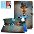 thumbnail image 1 of New Apple iPad Pro 11 Case 2020, Allytech PU Leather Slim Shell Multi Angle Viewing Stand Smart Cover Auto Sleep Wake Shockproof Protection Case for Apple iPad Pro 11 2nd Gen,Giraffe, 1 of 5