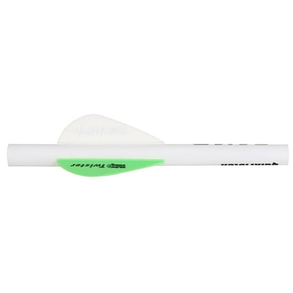 New Archery Product Twister Quickfletch 2" 3-Vane Stabilizing Fletch Green