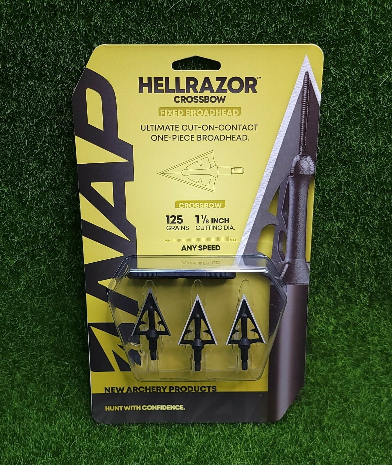 Tri Razor Arrow New Archery Products Hellrazor for Crossbow 125 Grain, 3 Pack - Walmart.com
