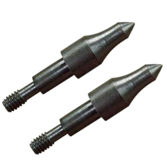 New Archery Products 3D Point Durable Steel Easy to Install Screw-in Archery Practice Field Tips - 12 Pack - 125 Grain