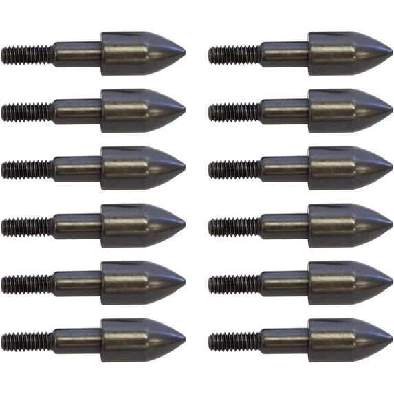 New Archery Products Practice Bullet Point 100gr 5.16" Steel - 12 Pack