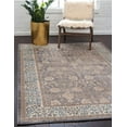 thumbnail image 1 of New Area Rug - Traditional - Classic - Border - Floral - Oriental - Idoor - Carpet - Collection (4' 1" x 6' 1" Rectangle, Gray/Ivory), 1 of 7