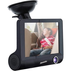 Armor All Universal Dual-Lens Dash Cam, 4-Inch Display 1080P HD Car Camera with G-Sensor