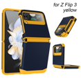 thumbnail image 1 of New Armor Protective PC TPU Z Flip 3/4/5 Case Phone Cover Shock Proof Mobile Phone Protector YELLOW FOR Z FLIP 3, 1 of 8