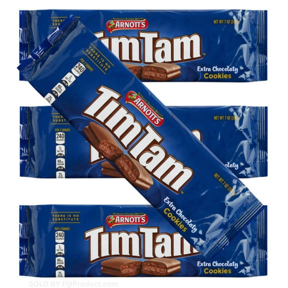 New! Arnotts Tim Tam EXTRA Chocolaty (Pack Of 4 x 200g EA) Australian Chocolate - Imported From Australia