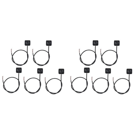 10Pcs Momentary Switch Momentary Push Button ON Off Switch 12V 24V Mount Mini Button Switch