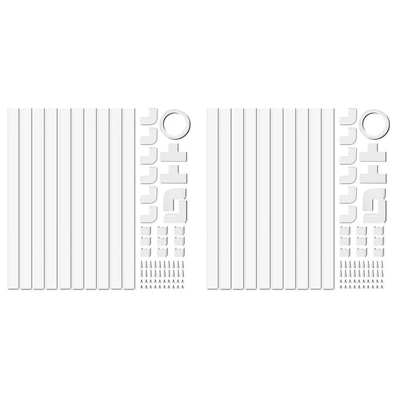 4M Electrical Cable Trunking,Cable Concealer on Wall for One Cord,Paintable PVC Cable Cover,Cable Trunking 20Pcs L40cm
