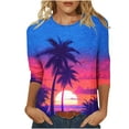 thumbnail image 1 of New Arrival BeiFu Long Sleeve Shirts For Women Casual Womens Tops 3/4 Sleeve Cotton Women Blouses Dressy Casual Long Sleeve Cotton Blend T Shirts For Women Loose Fit Spring Clothes For Women, 1 of 5