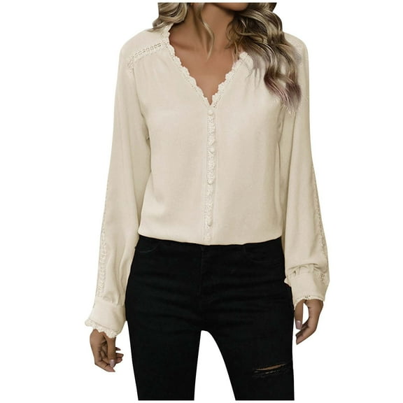 New Arrival Beifu Boho Tops For Women Long Sleeve Womens Tops Plus Size 3/4 Sleeve Women Blouses Cotton Long Sleeve Cotton Tee Shirts For Women Graphic Spring Clothes
