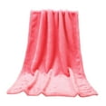 thumbnail image 1 of New Arrival-Blanket Hyrbek Solid Color Blanket, Flannel Blanket, 50*70Cm, Watermelon Red (Brick Red), 1 of 4
