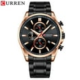 thumbnail image 1 of New Arrival CURREN Brand Luxury Men Watch Quartz Chronograph Waterproof Stainless Steel Sport Military Wrist Watches Clock Male, 1 of 1