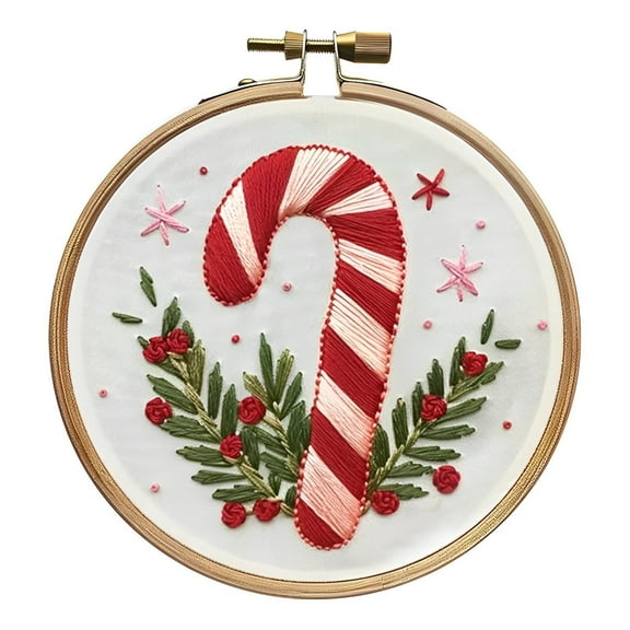 New Arrival Christmas Embroidery Kit DIY Handmade For Adults And Children Handmade Embroidery Kit With Stamping Embroidery Patterns Suitable For Adult Beginners Christmas Embroidery Hangs