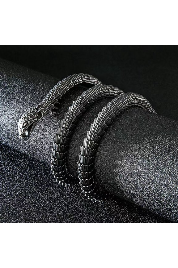 New Arrival Europe And America Creative Cast Snake Scales Men's Bracelet