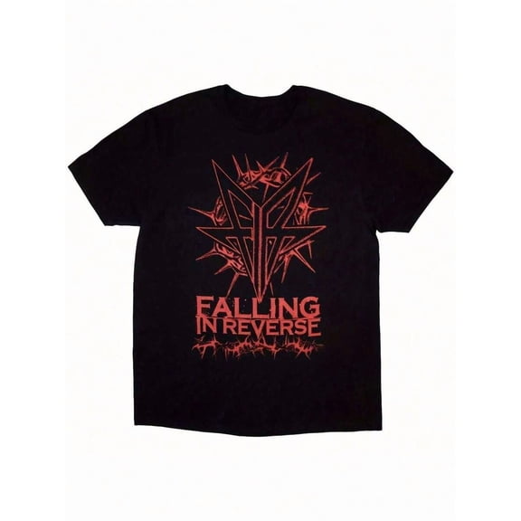 【New Arrival】Falling In Reverse Band Logo T-Shirt | Official Merch Rock Metal Tee