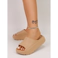 thumbnail image 1 of New Arrival Fashion Women‘s Solid Color Open Toe Athletic Slides  Non-Slip Thick Platform Indoor Outdoor Casual Slippers  Women‘s Footwear, 1 of 7
