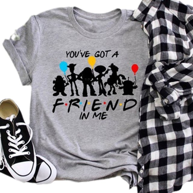 New Arrival Fashion Women‘s Toy Story Shirt Short Sleeve Graphic Tees