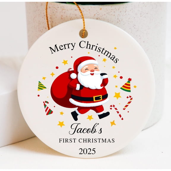 New Arrival First Christmas Baubles — Personalized Name Ornament & Holiday Décor
