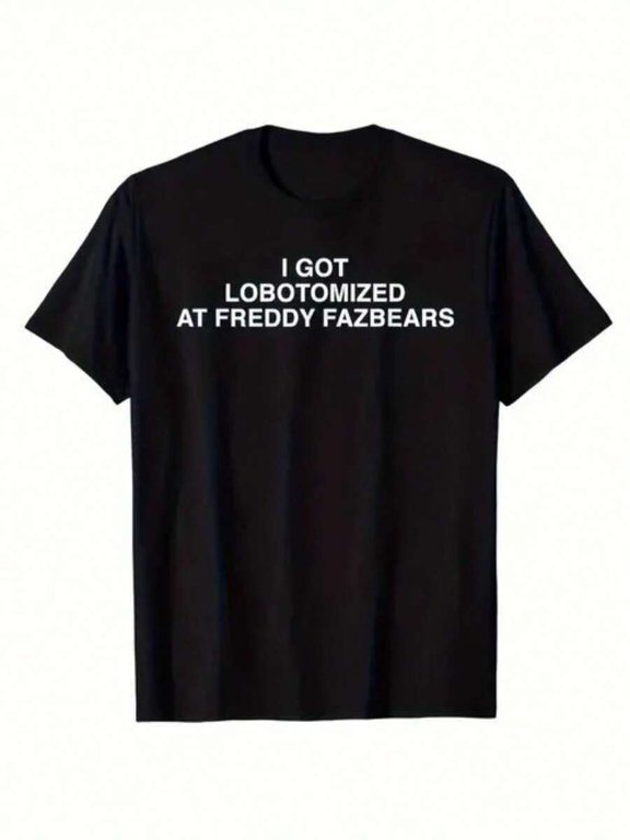 【New Arrival】Funny Dark Humor Meme Text Graphic T-Shirt, Viral Internet Meme Unisex Black Short Sleeve Tee