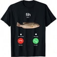 thumbnail image 1 of 【New Arrival】Funny Fish Incoming Call Bass Graphic T-Shirt, Cotton Crew Neck Short Sleeve Tee, Humor Fishing Casual Streetwear Novelty Gift For Angler Fishermen, 1 of 10