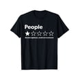thumbnail image 1 of 【New Arrival】Funny One Star People Review Introvert Meme Graphic T-Shirt, Unisex Cotton Crew Neck Sarcastic Anti-Social Casual Tee, Sarcasm Novelty Gift, 1 of 7